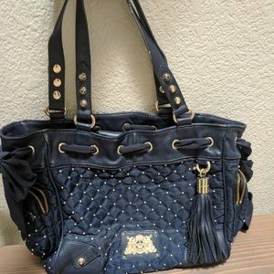 Juicy couture quilted studded bag